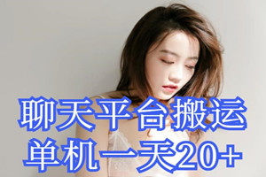 新出聊天平台搬运，单机实测日入20+，可多号多撸（详细操作教程）